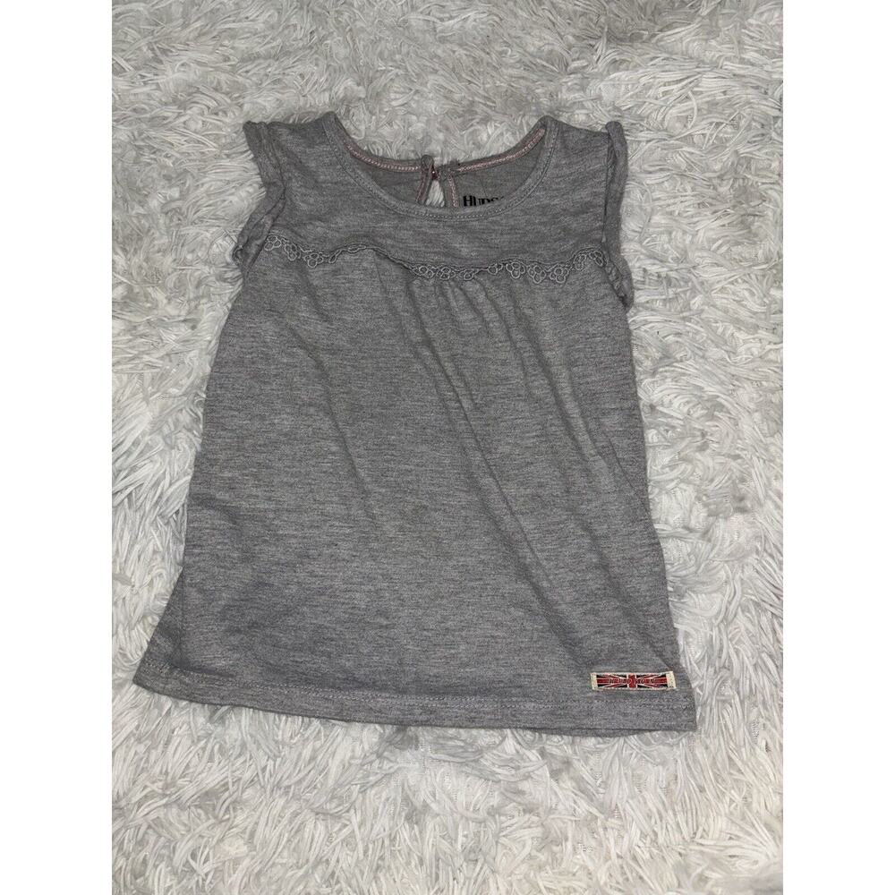 Hudson Girls Sz. 5 Gray Sleeveless Knit Top. Cute, Grt. Quality